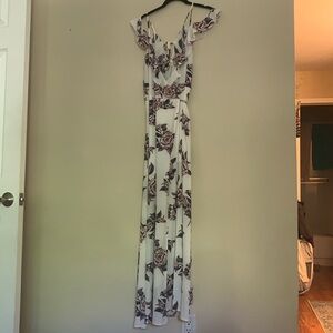 Floral Maxi Wrap Dress - Medium